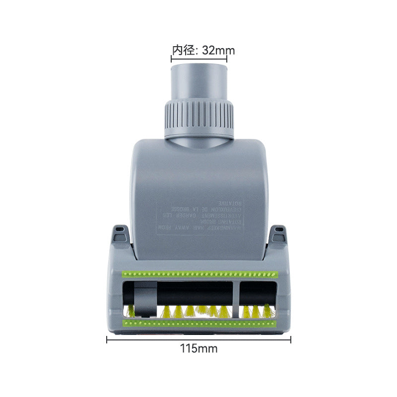 Universal Air-Driven Dusting & Anti-Mite Brush Head for Vacuum Cleaners – 32mm/35mm Colorful Nozzle Attachment