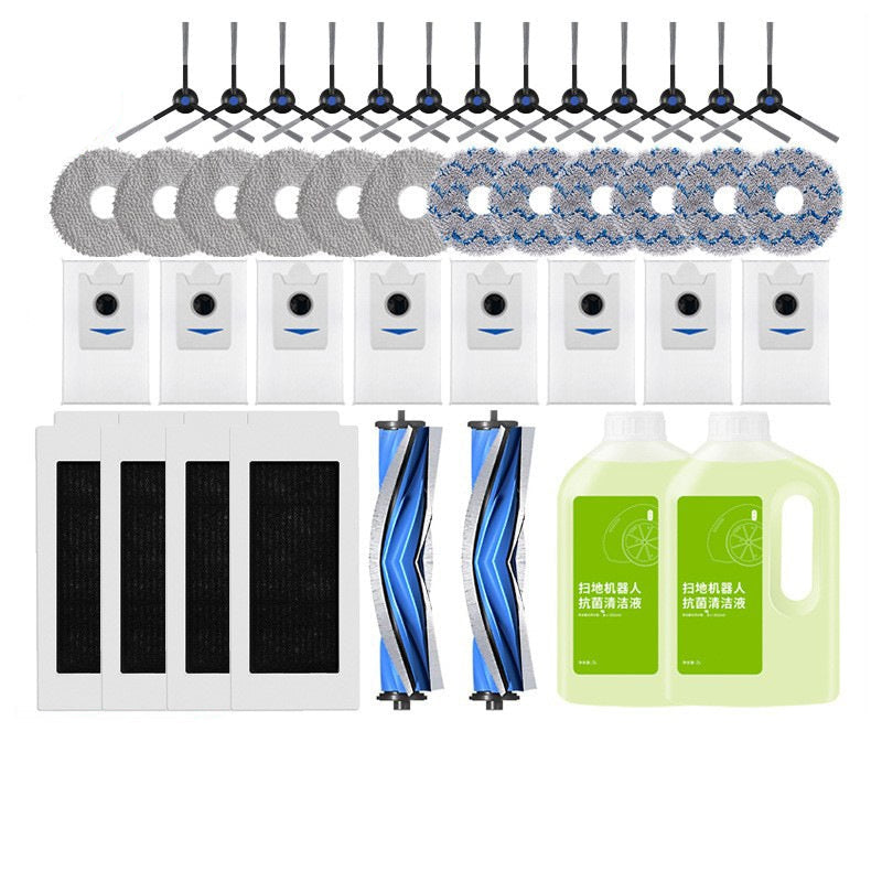 Customized Package Durable Mop Cloth Dust Bag Cleaning Solution Robot Vacuum Replacement Kit for Ecovacs T20 Pro Max T20S