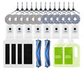 ODM Custom Pack Washable Mop Pad Dust Bag Robot Vacuum Cleaner Consumable Kit for Ecovacs T20 Pro Max T20S