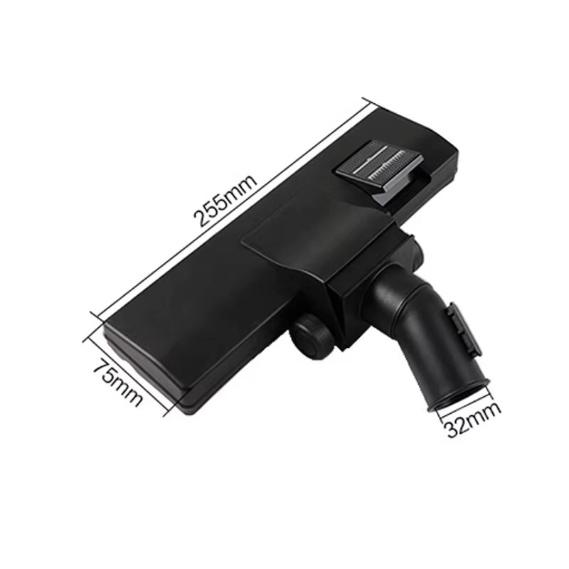 Factory Supply Vacuum Cleaner Parts Inner Diameter 32mm Plastic Universal Vacuum Cleaner Floor Carpet Brush Head with 2 Wheels
