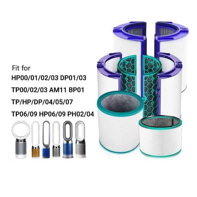 Bulk Sale Dust & Odor Removal HEPA Carbon Filter Replacement for TP HP DP Series PH02 Air Purifier