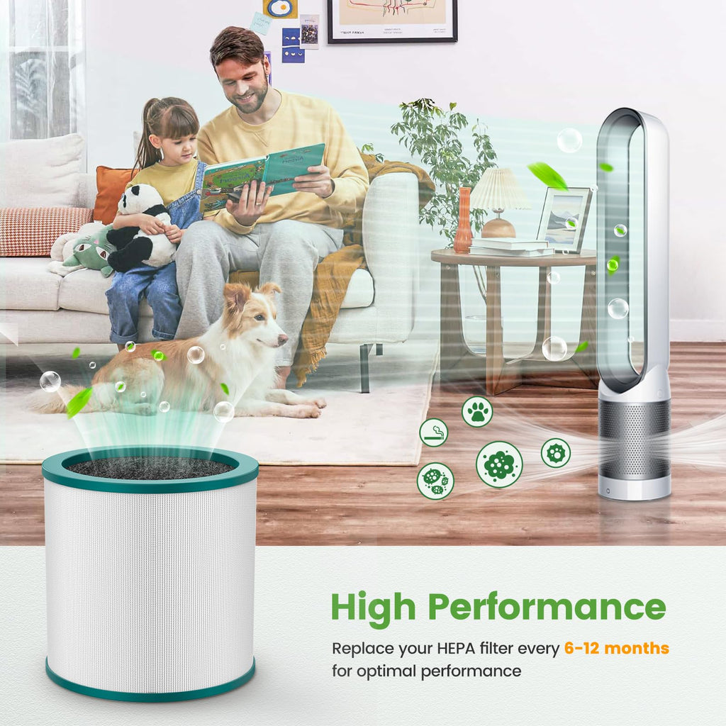 Replacement Air Purifier Filter for Dyson Tower Purifier Pure Cool Link TP01, TP02, TP03, BP01, Compare to Part 968126-03