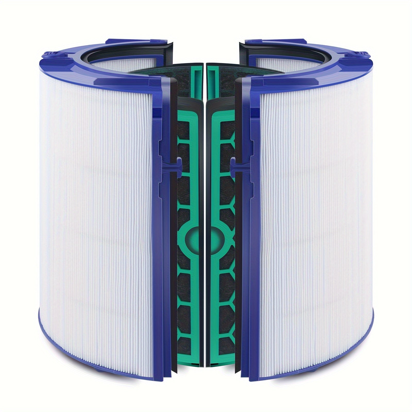 Compatible HEPA And Activated Carbon Filters for Dyson Air Purifier Models TP04, HP04, And DP04, Featuring a Sealed Two-Stage 360° Filtration System for Pure Cooling And Air Purification