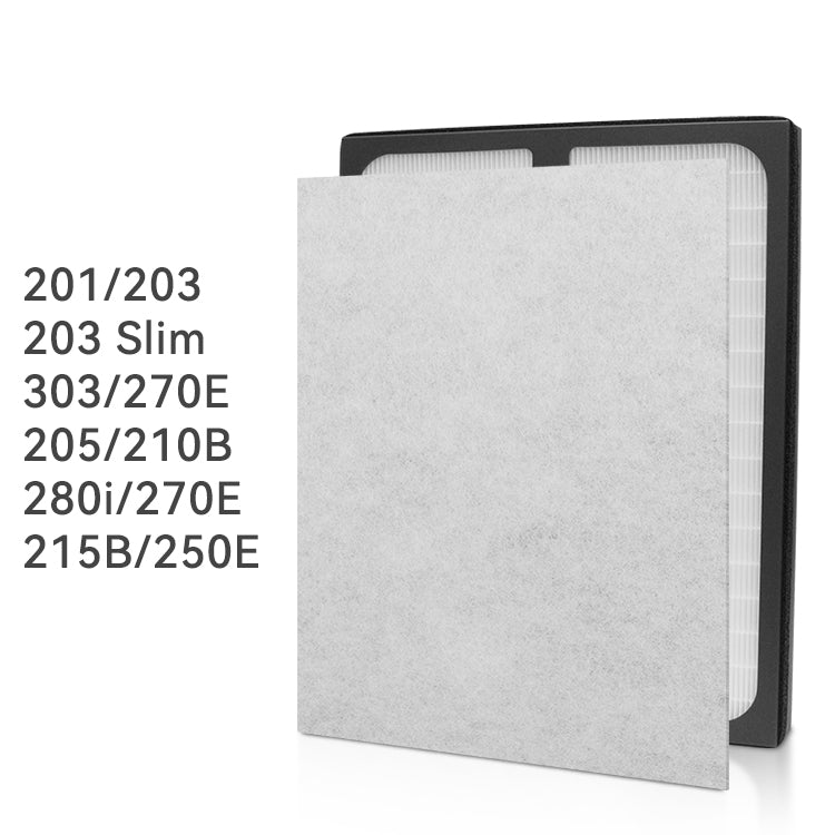 Replacement HEPA Filter Compatible Particle Filter with Cotton Fit for Blueair 2 Series Air Purifier 201/203/270E/303 Models