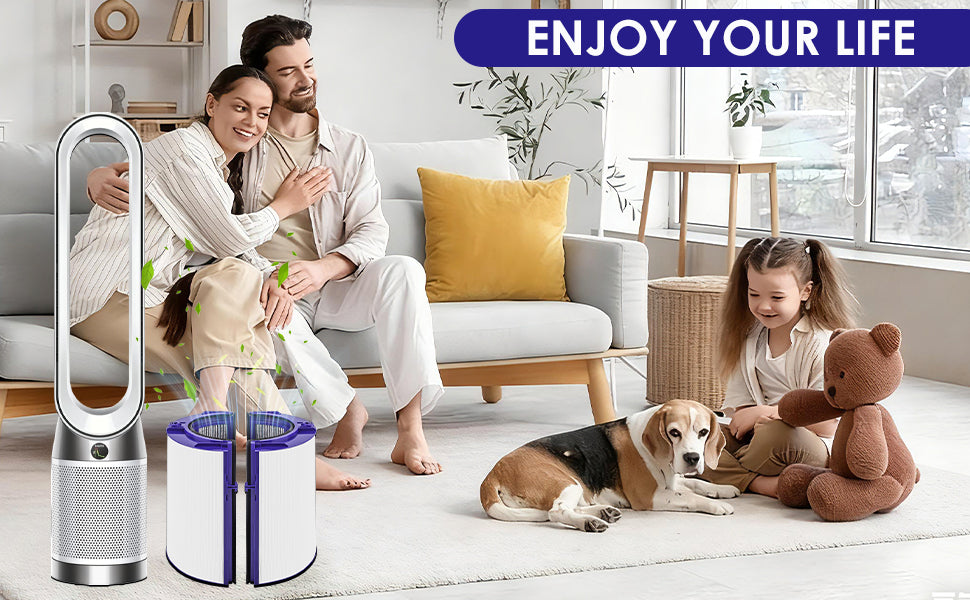 2-in-1 Replacement Filter Compatible with Dyson TP06 HP06 PH02 PH01 PH03 PH04 HP09 TP09 HP07 TP07 TP10 HP10 Air Purifier 360 Combi Glass HEPA + Carbon Pure Cool Hot Humidify Fan, Fit Part #970341-01