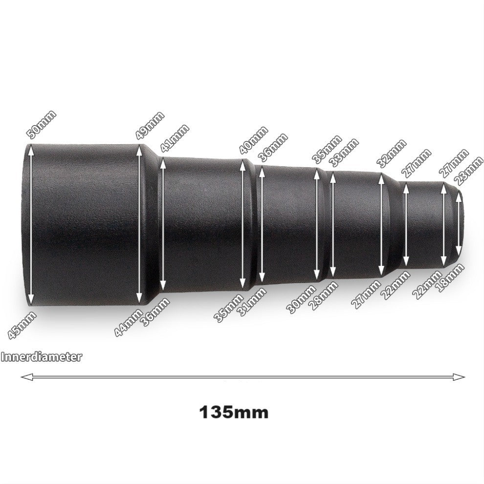 5-Layer Vacuum Adapter for Jieba Vacuum Cleaners – Universal Multi-Size Brush Converter Connector