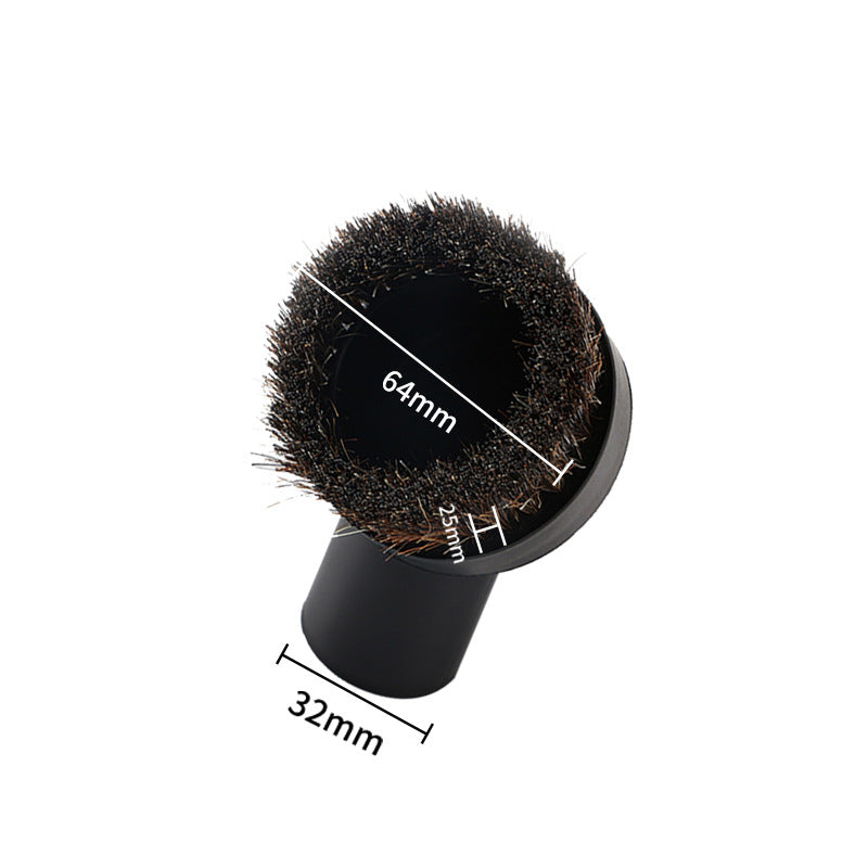 Horsehair Round Brush Adapter for Household Vacuum Cleaners, 4-Layer and 5-Layer Conversion Head