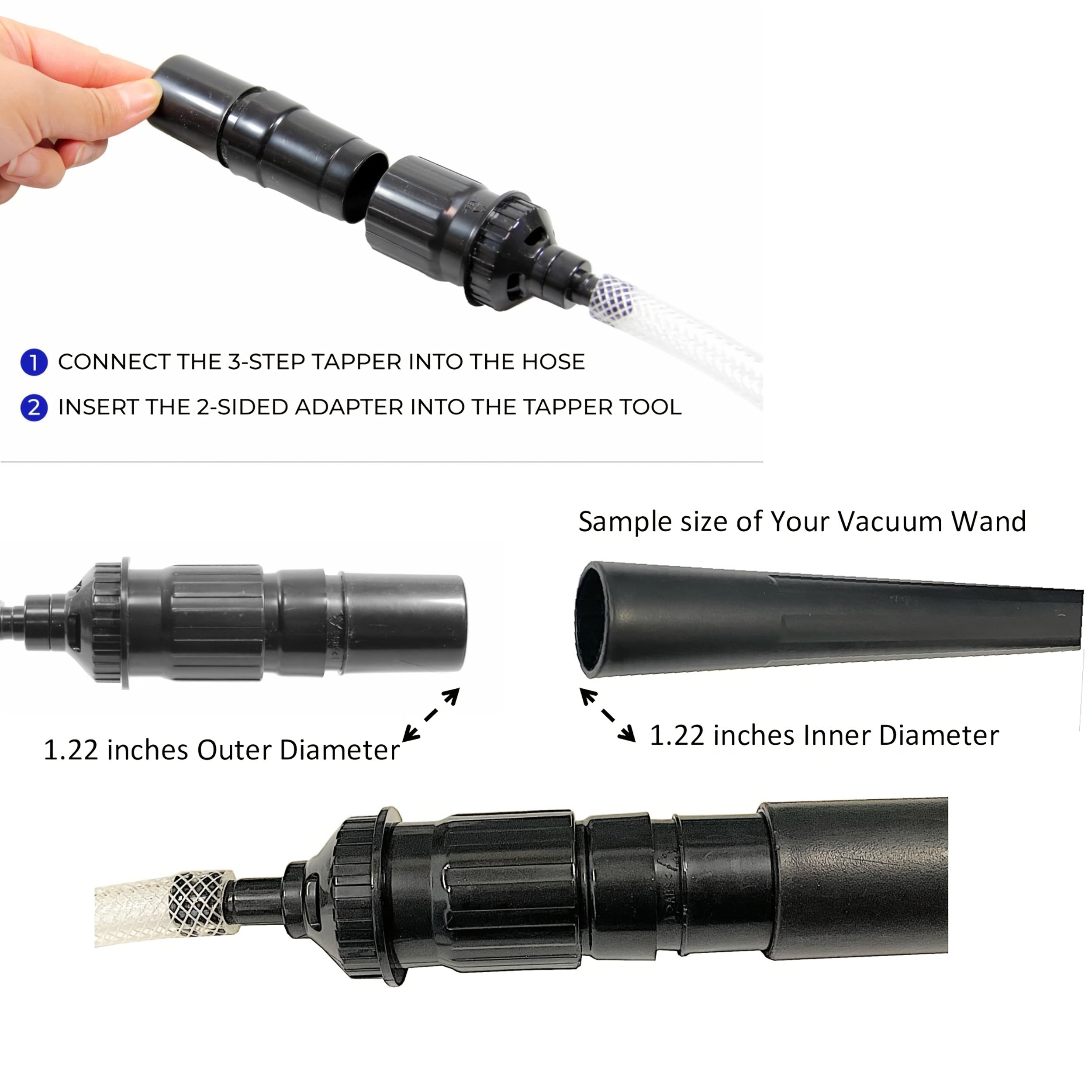 Attachments for Mini/Micro Vacuum Cleaners Designed for Detailed Cleaning, Ideal for Various Vacuum Models Cleaning Vehicles