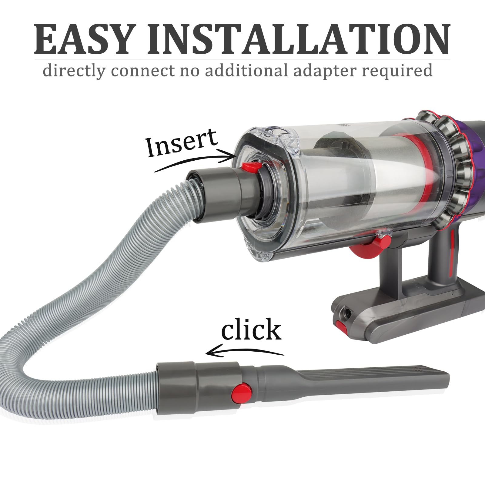 6pcs Attachments Kit for Dyson V15 V15s V9 V8 V11 V12 V10 V7 Gen5 Cordless Vacuum Cleaner,Compatible with Detect/Absolute/Outsize/Slim Accessories Replacement Brush Parts