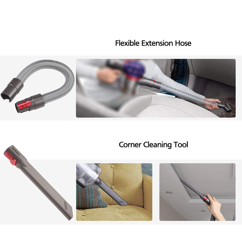 6pcs Attachments Kit for Dyson V15 V15s V9 V8 V11 V12 V10 V7 Gen5 Cordless Vacuum Cleaner,Compatible with Detect/Absolute/Outsize/Slim Accessories Replacement Brush Parts