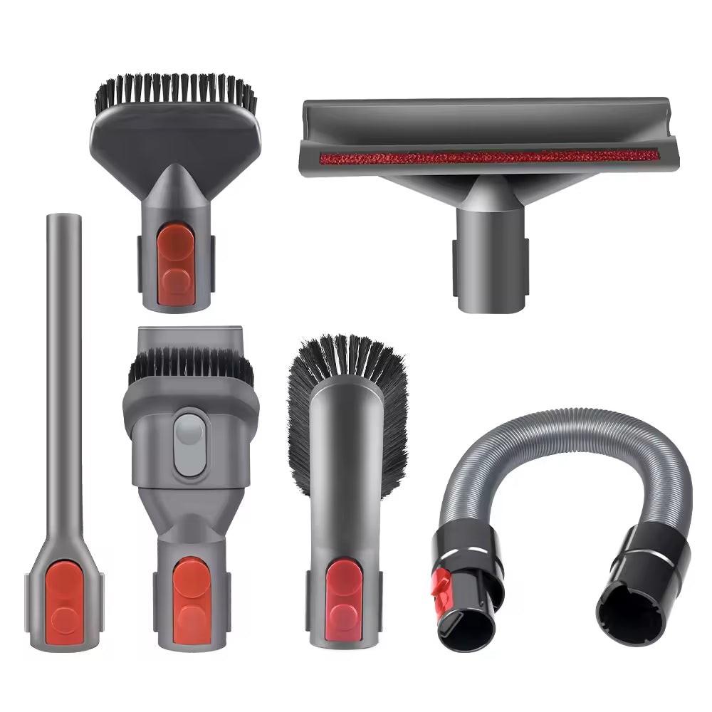 6pcs Attachments Kit for Dyson V15 V15s V9 V8 V11 V12 V10 V7 Gen5 Cordless Vacuum Cleaner,Compatible with Detect/Absolute/Outsize/Slim Accessories Replacement Brush Parts
