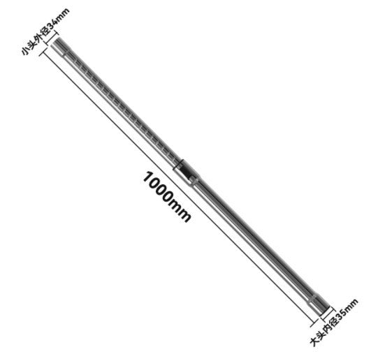Inner Diameter 32mm 35mm Universal Telescopic Metal Extension Wand Tube Fit for Haier Midea Vacuum Cleaner Accessories Parts