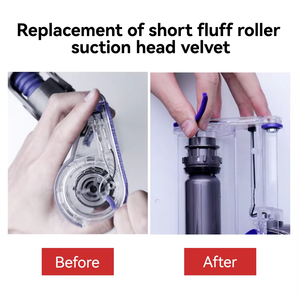 Replacement Electrostatic Wool Top Fit for Dyson Vacuum Cleaner Brush Head