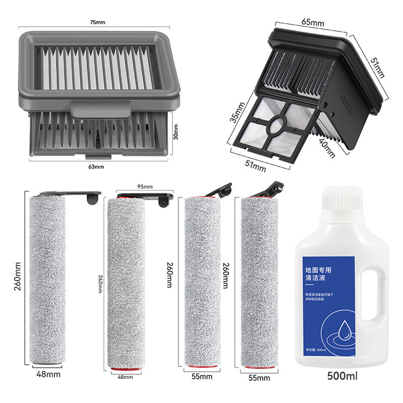Roller Brush & HEPA Filter Replacement Fit for Dreame H12 H13 H12Pro M13 H11Max H12S Wet Dry Vacuum Cleaner Accessories Parts