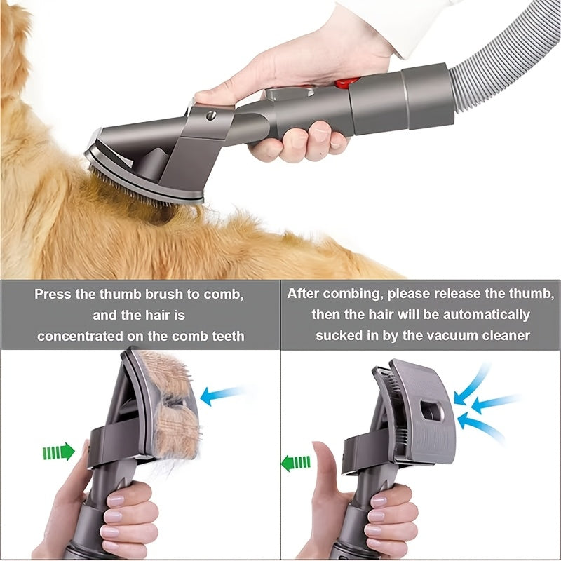 Extension Hose & Quick Release Connector Flexible Pet Grooming Vacuum Cleaner Parts Attachment Compatible with V11 V10 V8 V7 V15