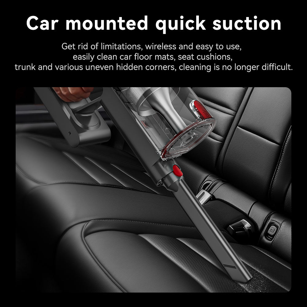 Cordless Vacuum Cleaner Suitable for Home Use, Handheld Vacuum Cleaner, Rechargeable Electric Handheld Vacuum Cleaner/high Suction/removable Battery, 10-18-35 Three-speed Adjustment, Rechargeable LED Brush, Suitable for Home, Car, Pets