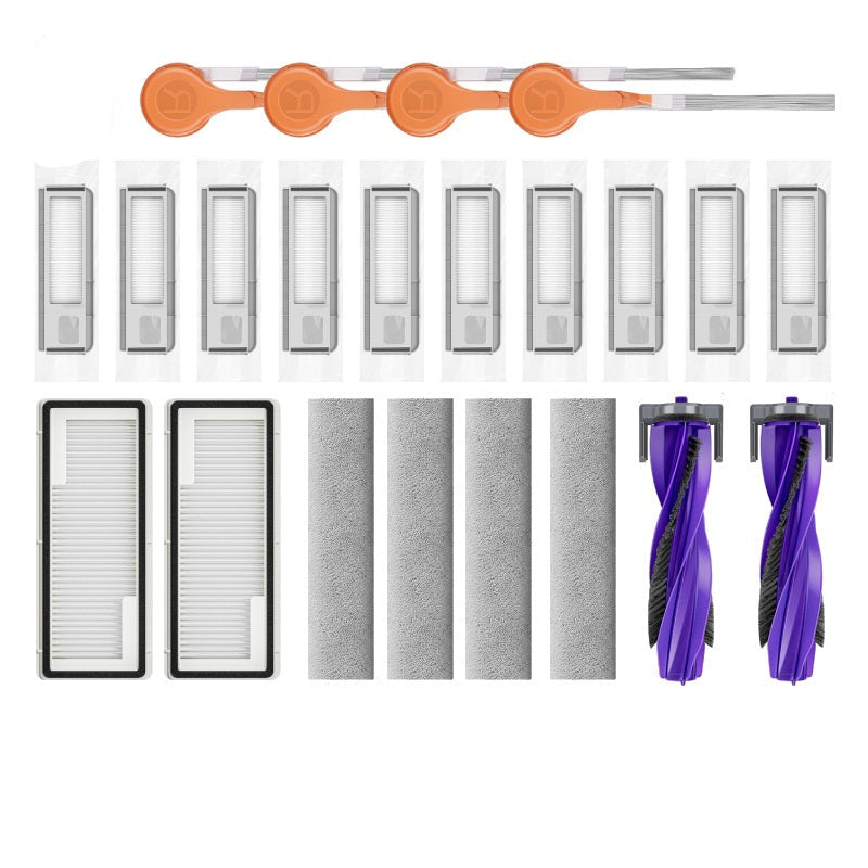 Customized Package Durable Mop Pad Side Brush Filter Cleaning Liquid Robot Vacuum Replacement Kit for Narwal Freo J3 J4