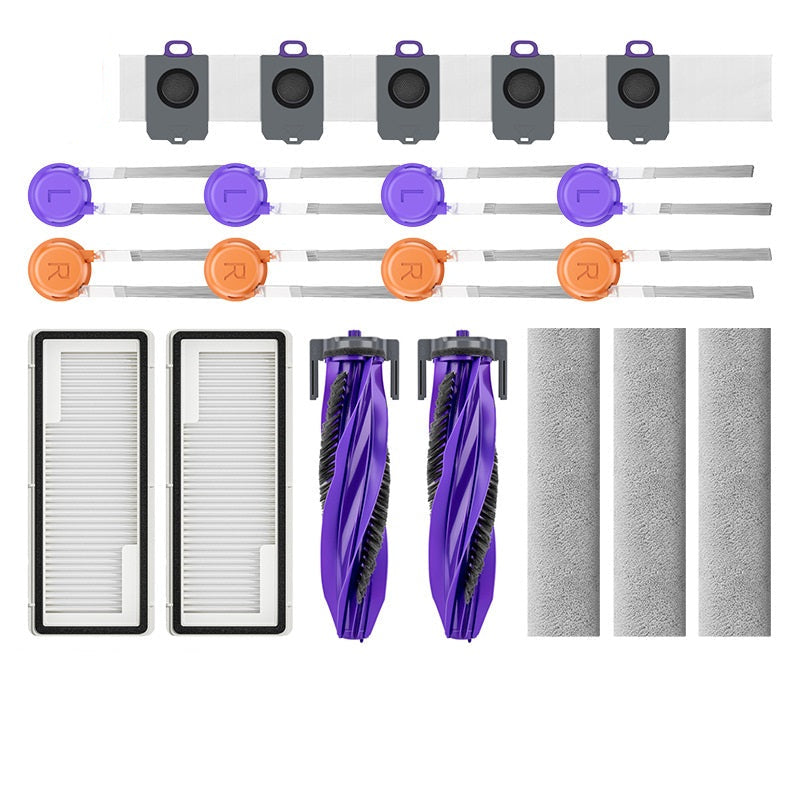 Customized Package Durable Mop Pad Side Brush Filter Cleaning Liquid Robot Vacuum Replacement Kit for Narwal Freo J3 J4