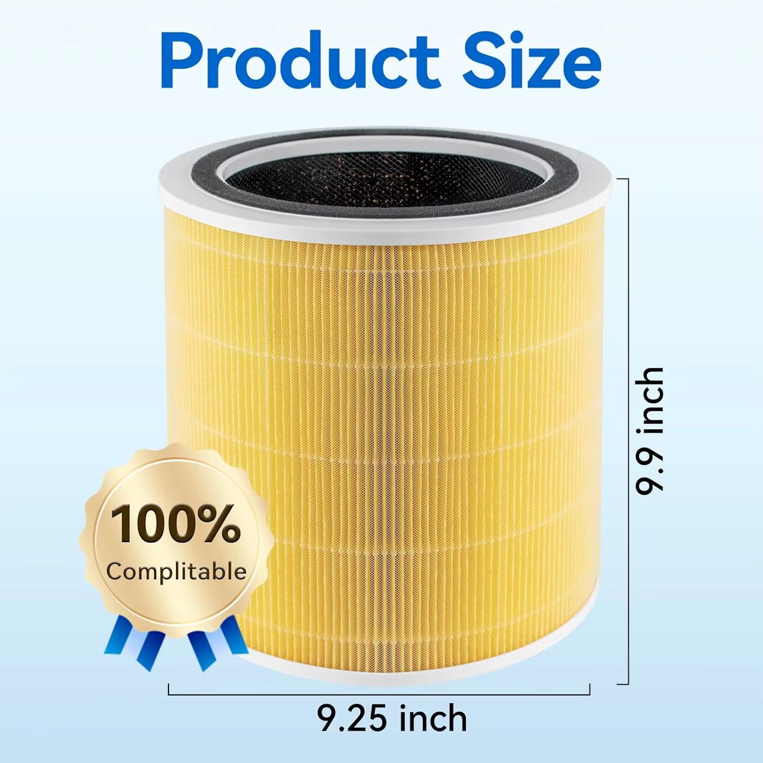 Air Purifier Model Core 400S/400s-RF Replacement Filter Activated Carbon and HEPA Materials Compatible Part for Levoit, High-Efficiency Activated Carbon for Removal of Smoke, Odor, Allergens, Pollen