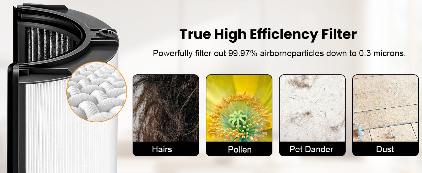 HEPA + Carbon Air Purifier Filter Replacement for Dyson TP06 HP06 PH02 PH01 PH03 PH04 HP09 TP09 HP07 TP07 TP10 HP10, Air Purifier Filter Replacements for Dyson