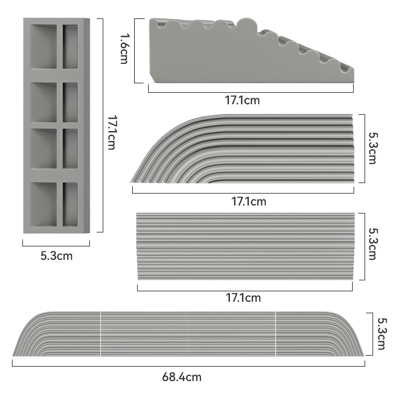 Threshold Strip Doorstep Ramp Compatible for Narwal/Xiaomi/Roborock/iRobot/ECOVACS/Dreame Robot Vacuum Cleaner Parts Accessory