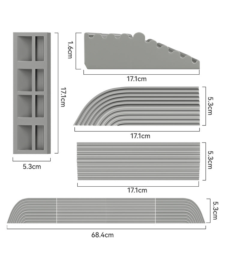 Threshold Strip Doorstep Ramp Compatible for Narwal/Xiaomi/Roborock/iRobot/ECOVACS/Dreame Robot Vacuum Cleaner Parts Accessory