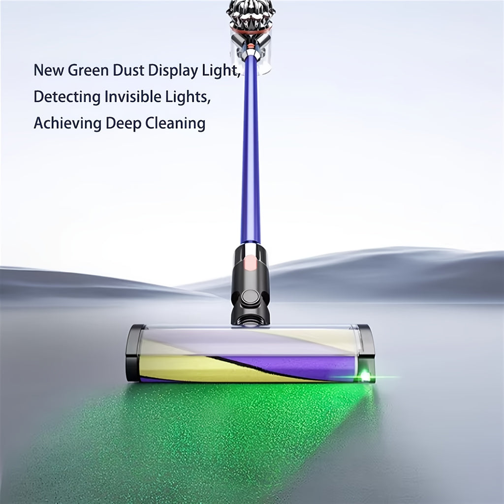 Green LED Soft Roller Clean Head for Dyson V7 V8 V10 V11 V15, Vacuum Cleaner Parts Ideal for Smooth Hard Floors