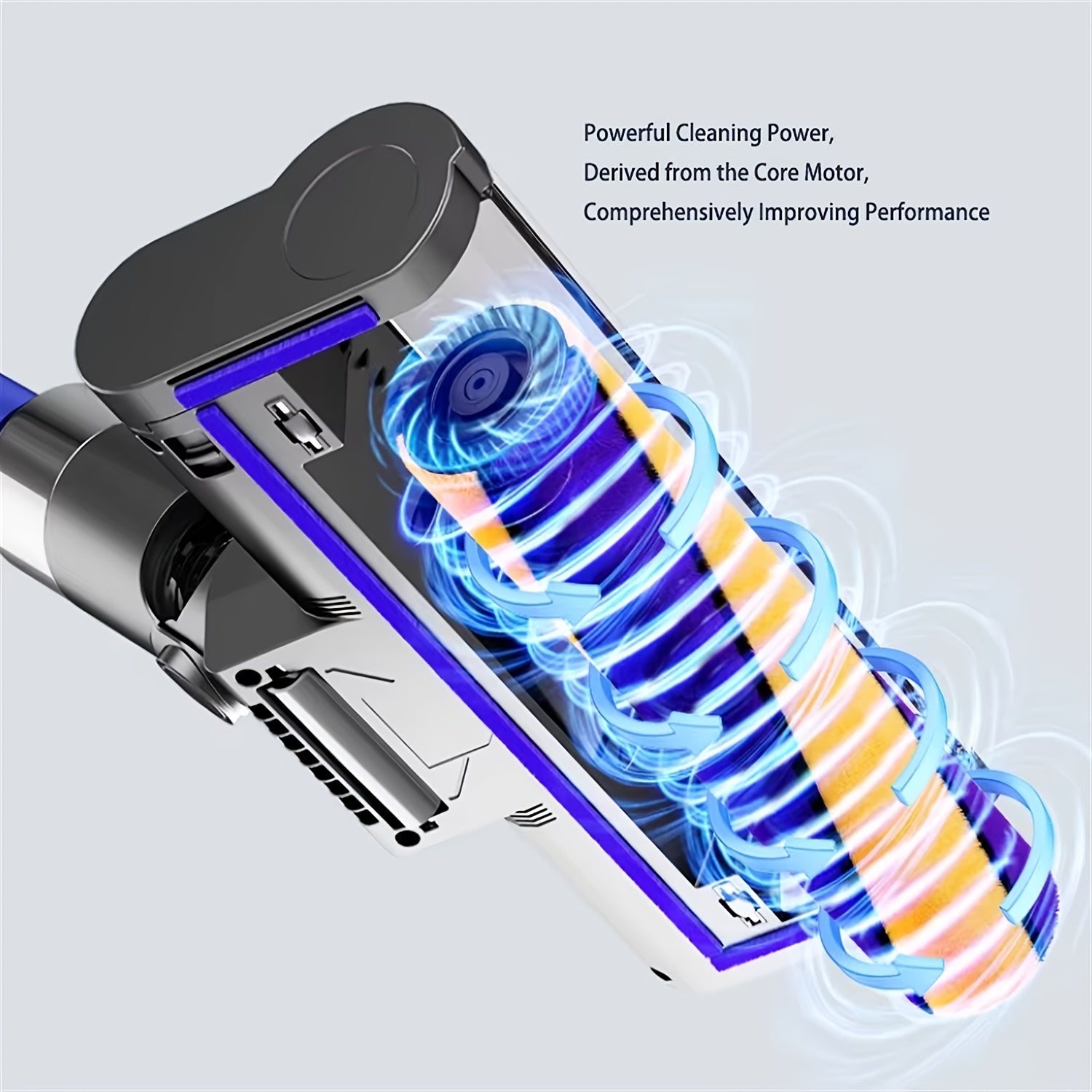 Green LED Soft Roller Clean Head for Dyson V7 V8 V10 V11 V15, Vacuum Cleaner Parts Ideal for Smooth Hard Floors