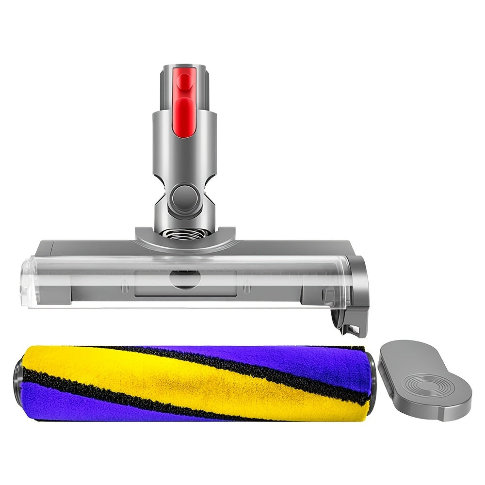 Green LED Soft Roller Clean Head for Dyson V7 V8 V10 V11 V15, Vacuum Cleaner Parts Ideal for Smooth Hard Floors