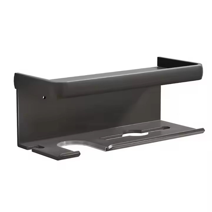 Hair Dryer Storage Holder Bathroom Wall Mounted Shelf Accessories Hair Brush Bracket Stainless Steel Hair Dryer Holder