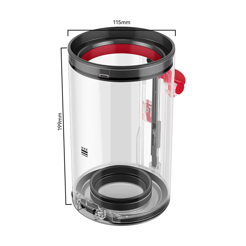 Canister Dust Bucket Replacement Fit for Dyson V10 SV12 Vacuum Cleaner Parts Dust Cup Accessories