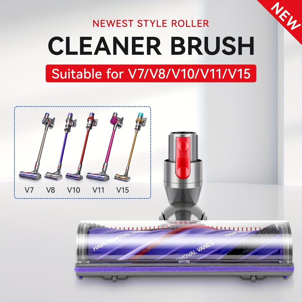Vacuum Cleaner Brush Head Replacement Compatible with Dyson Models V7, V8, V10, V11, And V15 with Direct Drive And Rolling Features