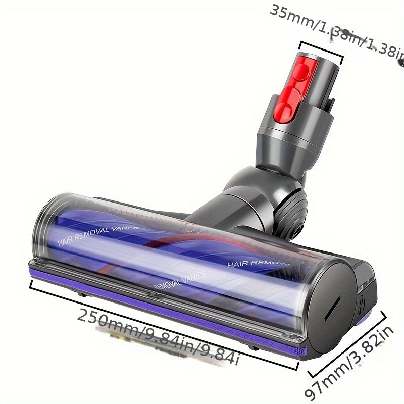 Vacuum Cleaner Brush Head Replacement Compatible with Dyson Models V7, V8, V10, V11, And V15 with Direct Drive And Rolling Features