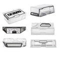 Dust Bin Box Replacement for Roborock G10S P10 PRO G20 S50 T7S Robot Vacuum Cleaner, Dust Collection Box Spare Parts Accessories