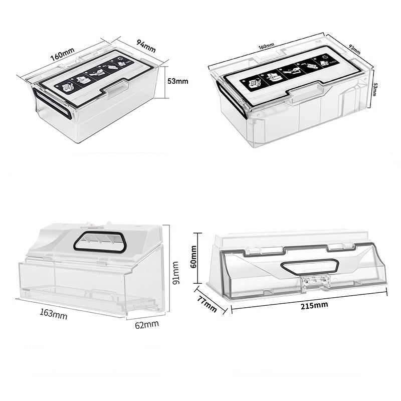 Dust Bin Box Replacement for Roborock G10S P10 PRO G20 S50 T7S Robot Vacuum Cleaner, Dust Collection Box Spare Parts Accessories