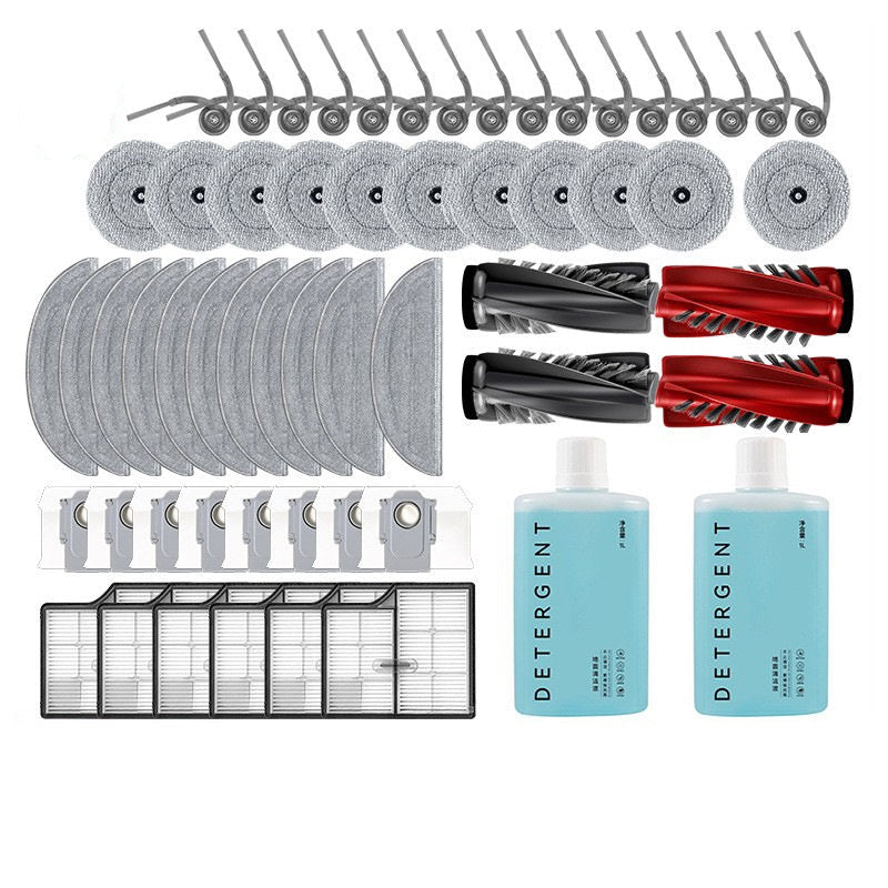 Customized Package Durable Mop Filter Dust Bag Side Brush Robot Vacuum Replacement Kit for Roborock Qrevo Curv Edge P20 Pro