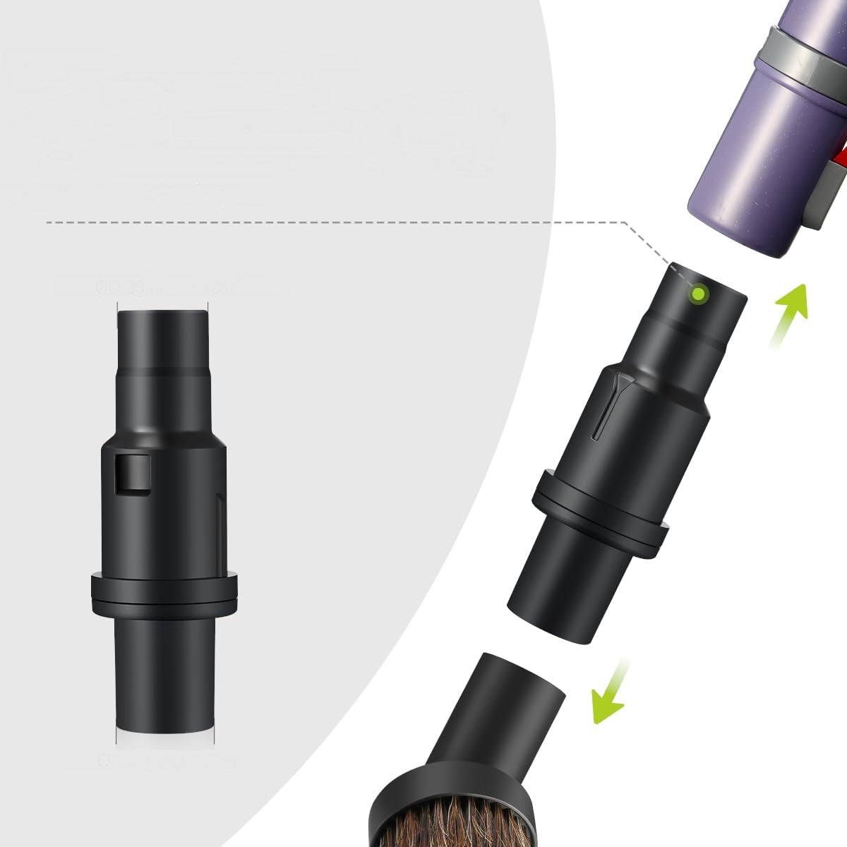 32mm Vacuum Hose Adapter Fits for Shark Vacuum Cleaner NV350 NV351, Vacuum Hose Attachment Adapter Connection to All Shark Vacuum Cleaner