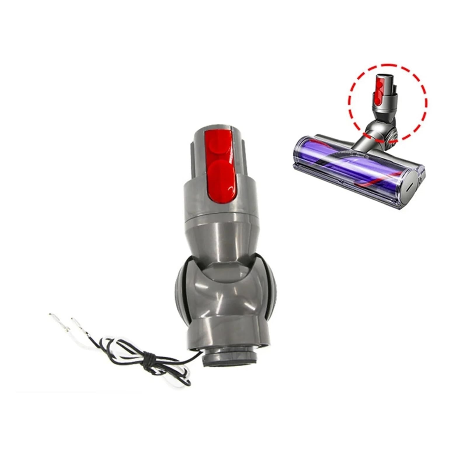 Replacement Parts Floor Brush Connector Compatible for Dysons V8 V10 Vacuum Cleaner Direct Drive Head