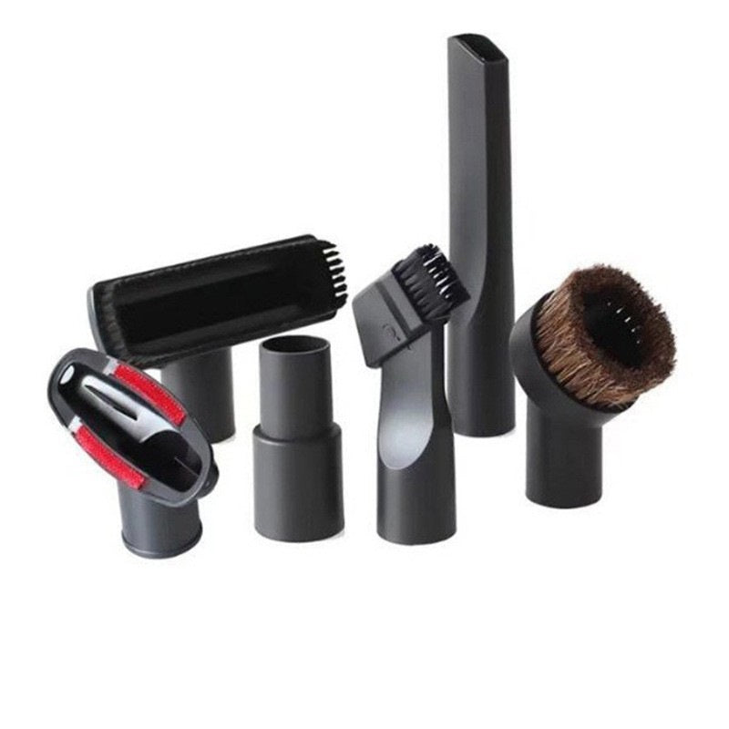 6-Piece Universal Vacuum Cleaner Attachment Kit – Brush & Nozzle Set for 32mm/35mm Inner Diameter