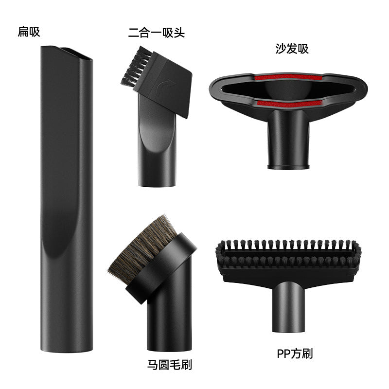 6-Piece Universal Vacuum Cleaner Attachment Kit – Brush & Nozzle Set for 32mm/35mm Inner Diameter