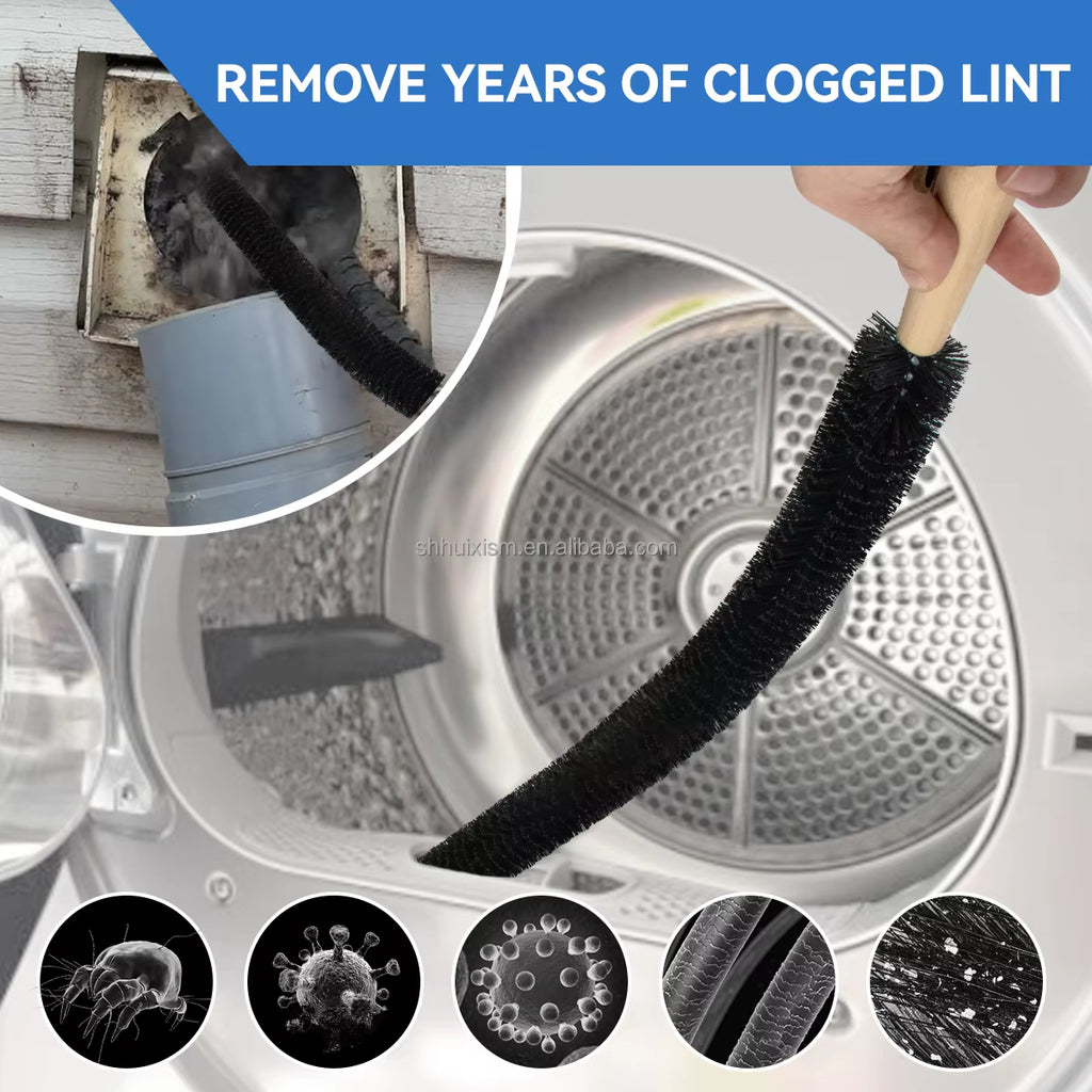 32mm 35mm Dryer Vent Cleaner Kit Flexible Dryer Lint Remover Hose Attachment Brush Lint Remover Power Washer and Dryer Hose