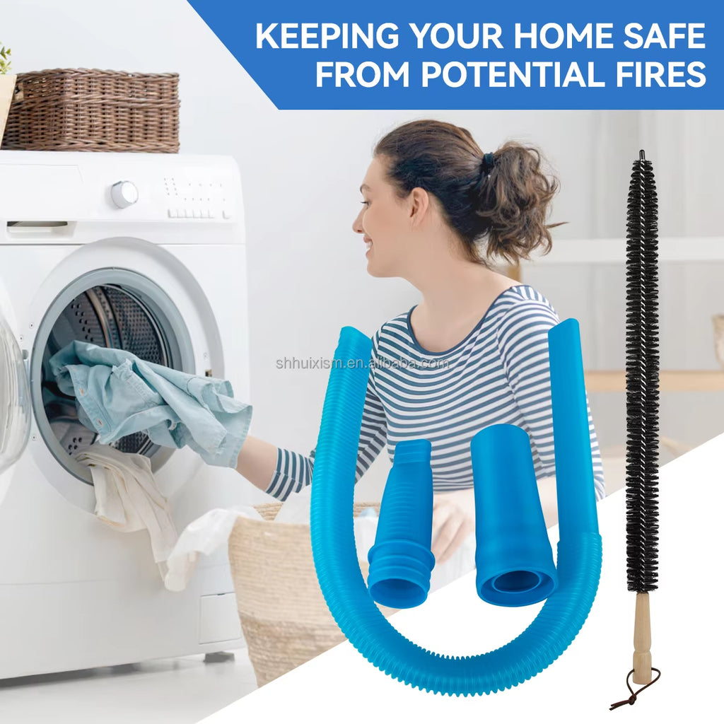 32mm 35mm Dryer Vent Cleaner Kit Flexible Dryer Lint Remover Hose Attachment Brush Lint Remover Power Washer and Dryer Hose