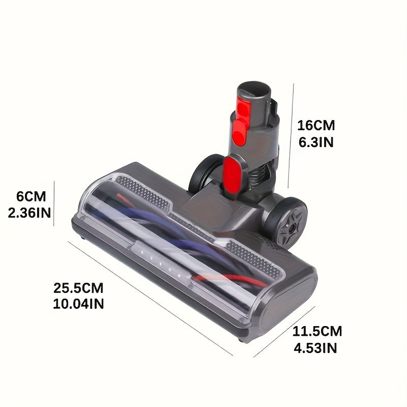 Cleaning Head with Direct Drive That Works with Dyson V7, V8, V10, V11, And V15 Vacuum Cleaners, Suitable for Low Pile Carpets And Hard Surfaces