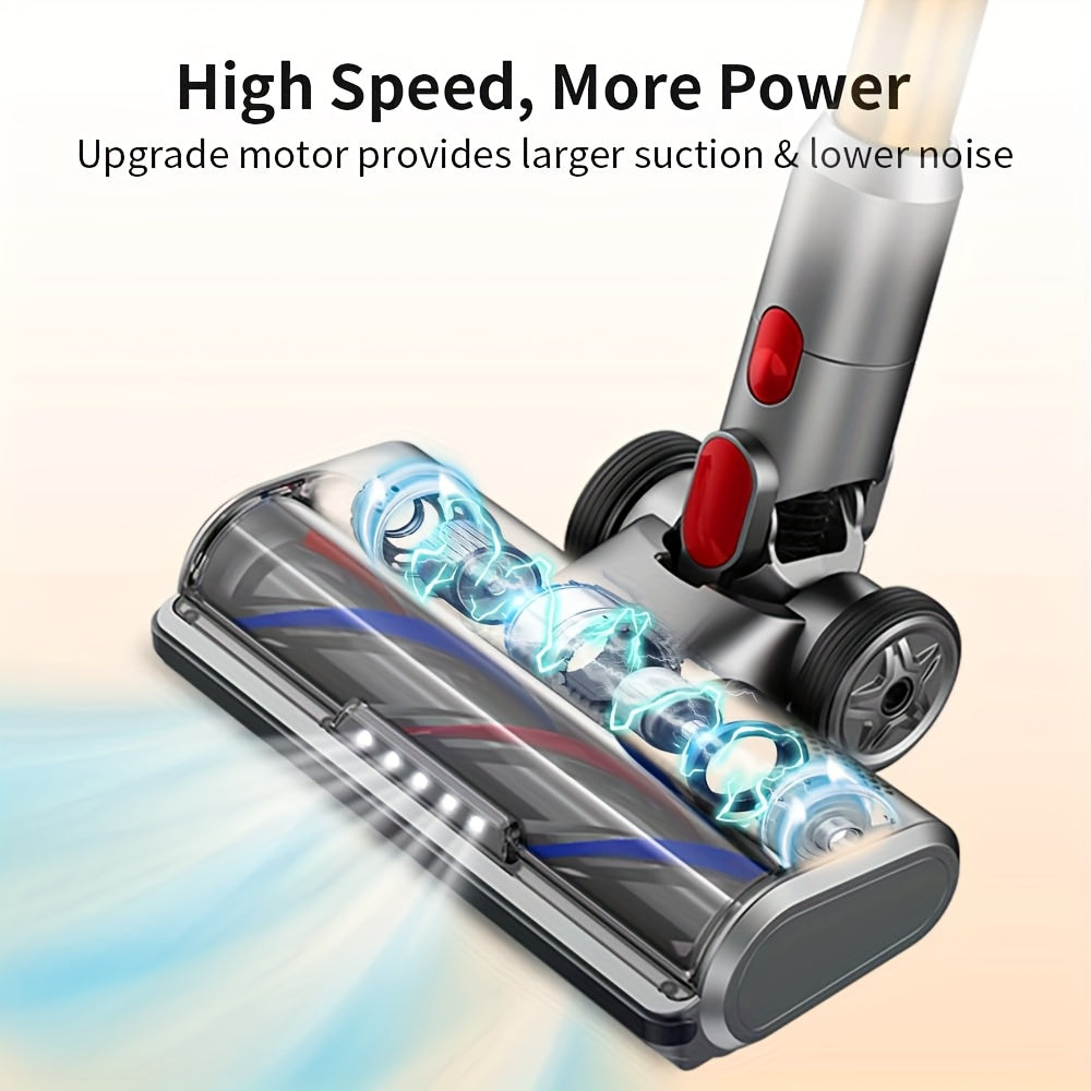 Cleaning Head with Direct Drive That Works with Dyson V7, V8, V10, V11, And V15 Vacuum Cleaners, Suitable for Low Pile Carpets And Hard Surfaces