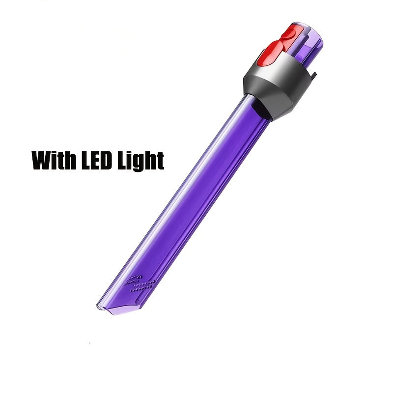 LED Light Pipe Crevice Tool Suction Crevice Head for Dyson V7 V8 V10 V11 V15 Vacuum Cleaner Replacement Parts