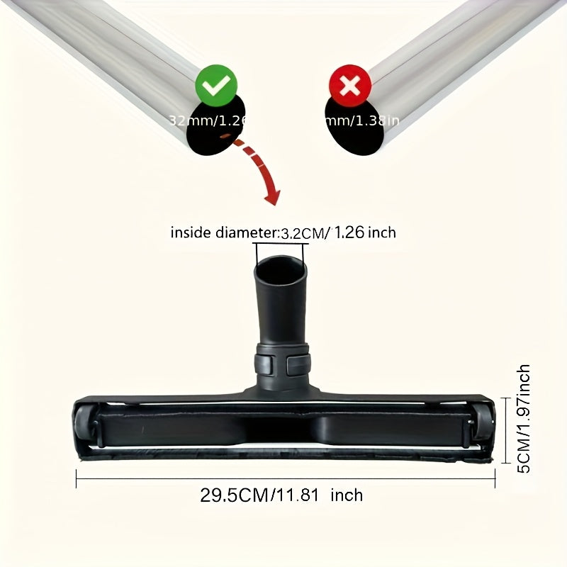 Customized 35mm Diameter Vacuum Cleaner Floor Dust Light Suction Brush Head Accessory Spare Parts Attachment Fit for Philips