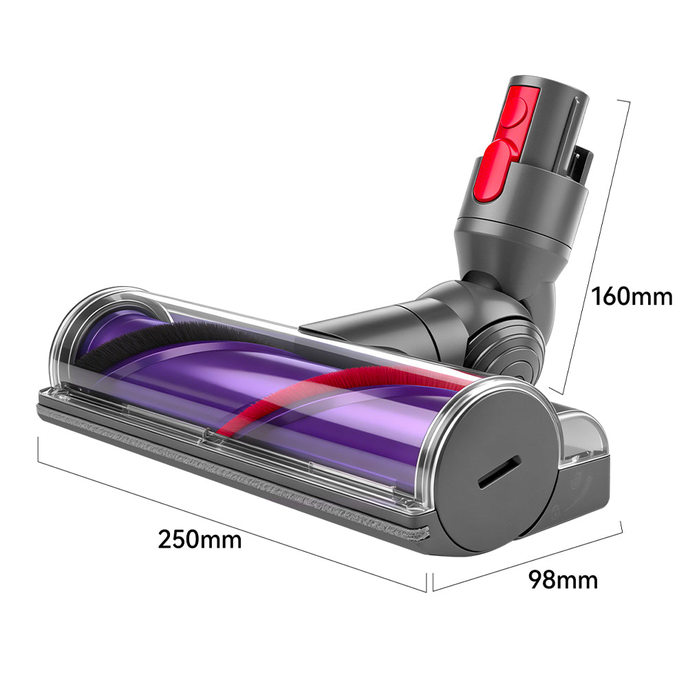 Motorized Floor Brush Head Fit for Dyson V7 V8 V10 V11 V15 Vacuum Cleaners, Turbine Direct Drive Cleaner Head Replacement Parts