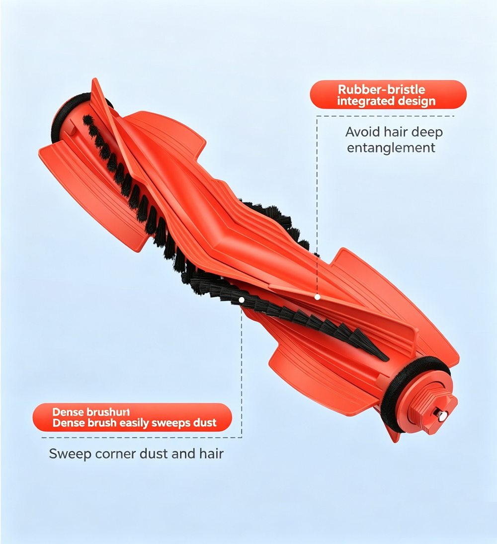Customized Package High Efficiency Robot Vacuum Rolling Brush Accessory for Xiaomi Mijia Robot Vacuum Mop 4 OV81 S40