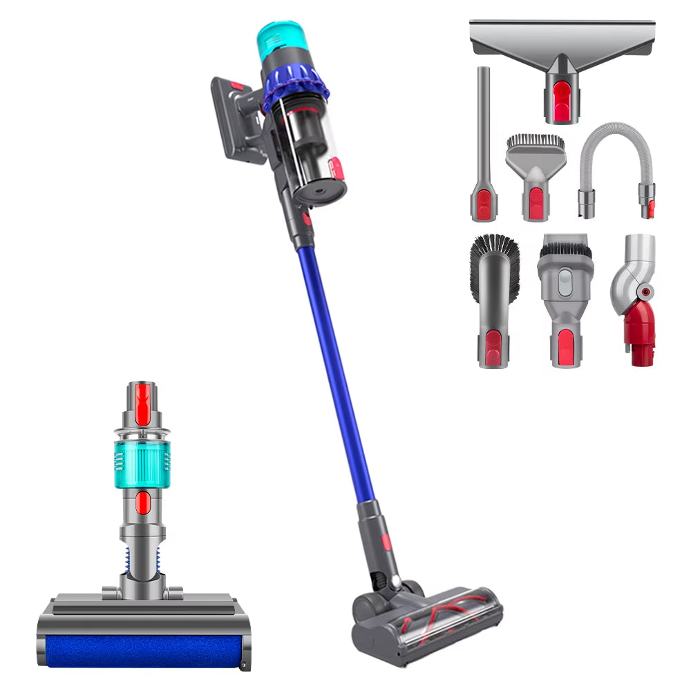 Intelligent Display Screen Detachable Battery Cordless Handheld Stick Vacuum Cleaner Bagless Design for Home Carpet Pet Hair