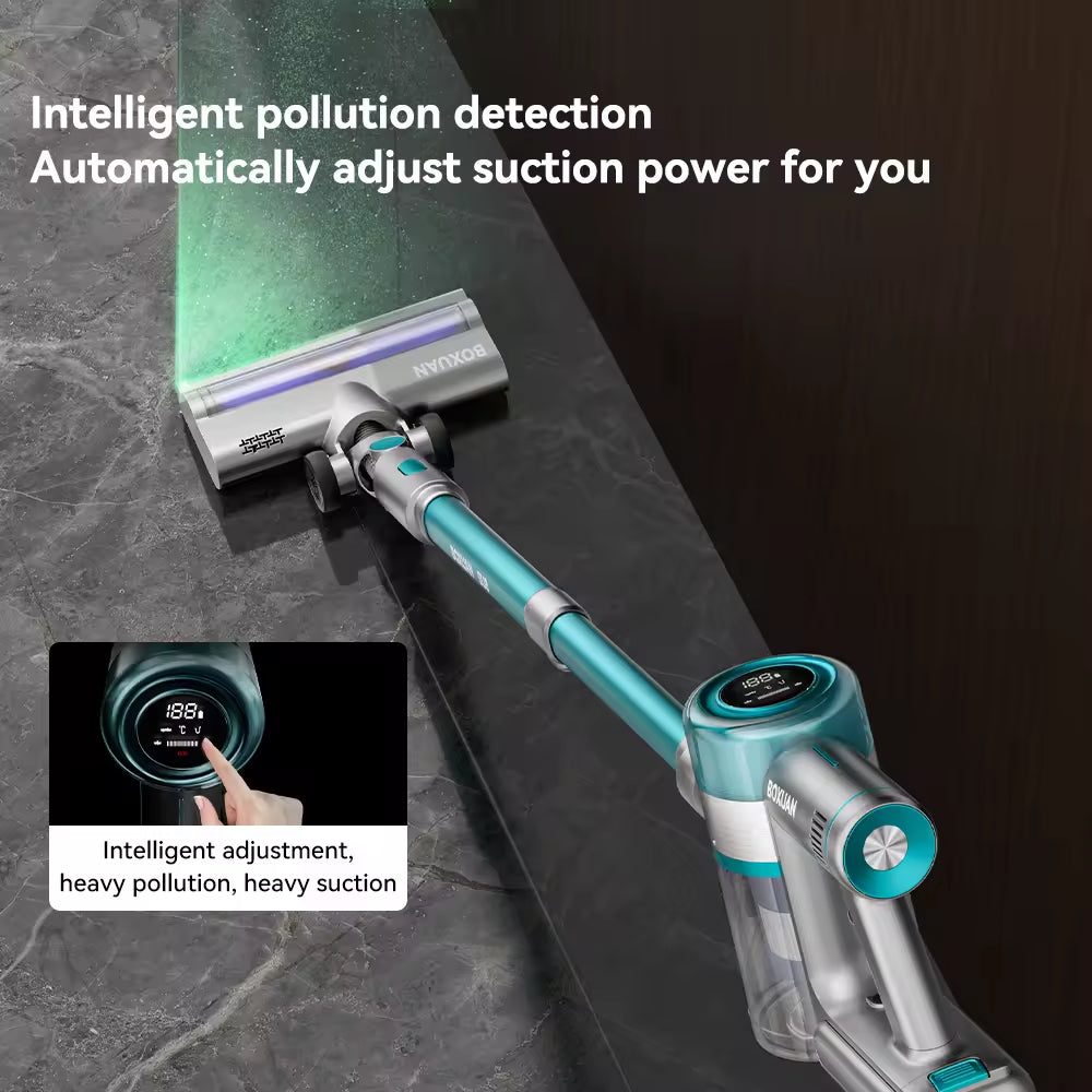 Cordless Vacuum Cleaner for Home, 6-in-1 Rechargeable Electric Handheld Vacuum Cleaner/detachable Battery, Running Time Of 45 Minutes, 50.5-ounce Dust Cup, LED Brush, Home Vacuum Cleaner, Hardwood Floor, Carpet And Pet Hair Car Cleaning